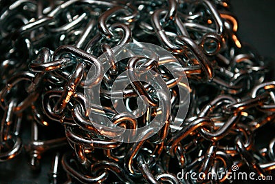 Background of metal chain