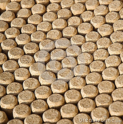 Wine bottles corks background