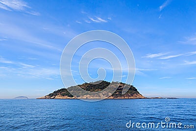 Background peaceful island in sea