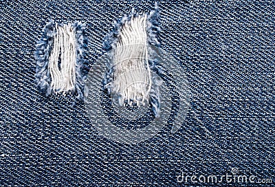 Background of the ripped jeans
