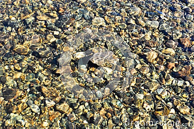 Background of river pebbles.