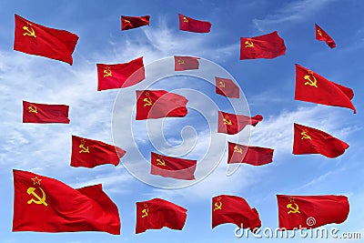 Soviet flags