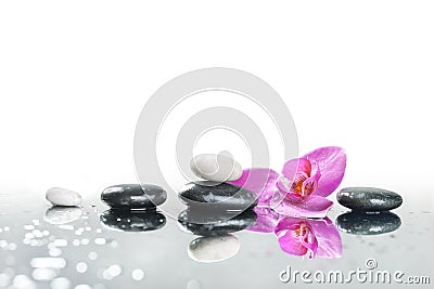 Background of a spa with stones