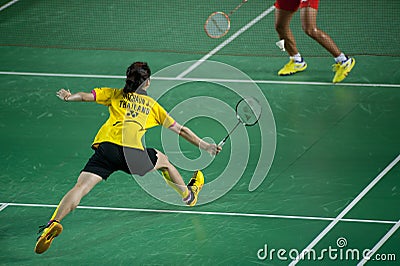 Badminton women s singles competition .