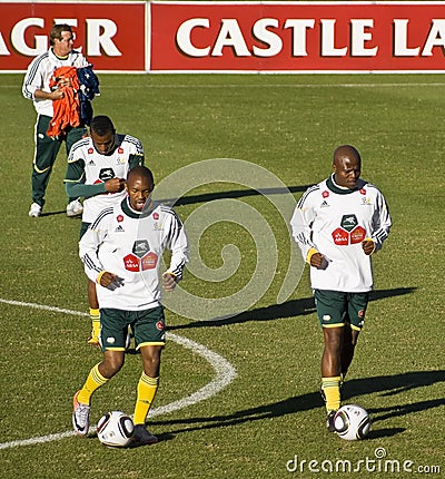 Bafana Bafana Soccer Team Practice