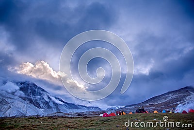 Baidang Camp under Mt MaKaLu in Tibet