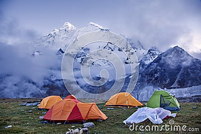Baidang Camp under Mt MaKaLu in Tibet