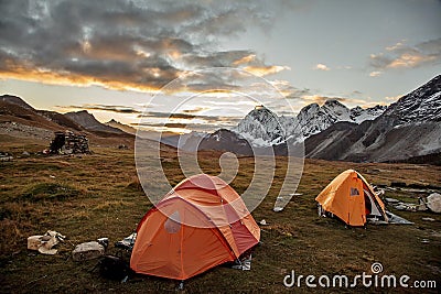 Baidang Camp under Mt MaKaLu in Tibet