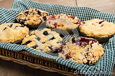 Baking homemade fresh fruit pies