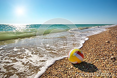 Ball on the beach