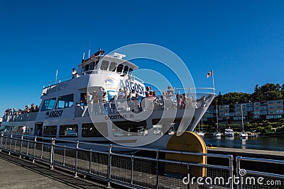 Ballard Lock Cruise Ship Entering Lock