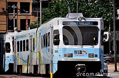 Baltimore, MD: MTA Light Rail Train