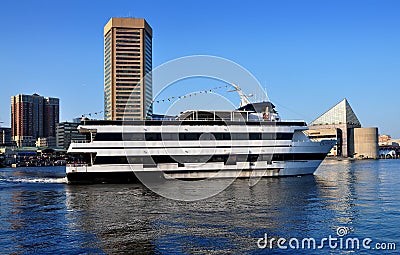 baltimore spirit cruise harbor dinner sails passing inner tower trade center md ship editorial aquarium