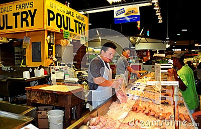 Baltimore, MD: Vendor at Lexington Market