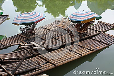 Bamboo rafts, China