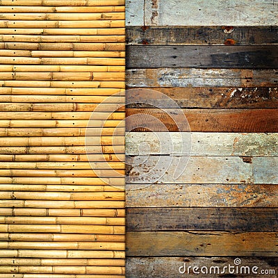 Bamboo and wood