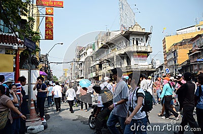 BANGKOK, THAILAND - DECEMBER 9: Protesters hold an anti-government rally