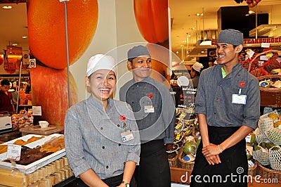 Bangkok, Thailand: Food Hall Staff