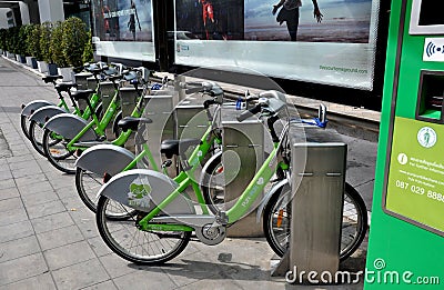 Bangkok, Thailand: Krungsri Bank Rental Bicycles