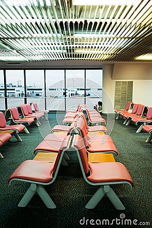 BANGKOK/THAILAND-MAY 16 : Unidentified passengers in the waiting