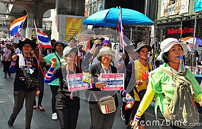 Bangkok, Thailand: Operation Shut Down Bangkok Protestors