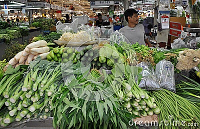 Bangkok, Thailand: Produce at Market Hall