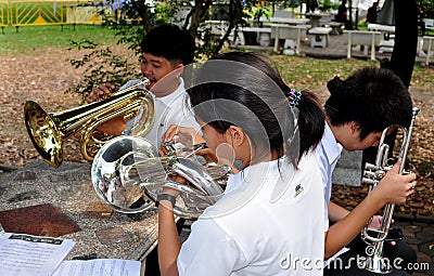 Bangkok, Thailand: Student Musicians Rehearsing