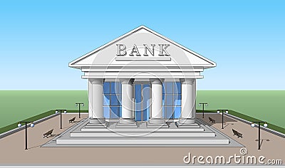 Bank, front view 02