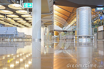 Barajas terminal interior of Madrid airport.