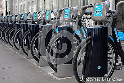 Barclays Bikes in London re Boris Johnson