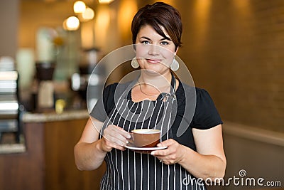 Barista in Small Cafe