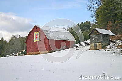 Barn With Quilt Block
