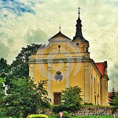 Baroque church in Czech Republic in East Europe