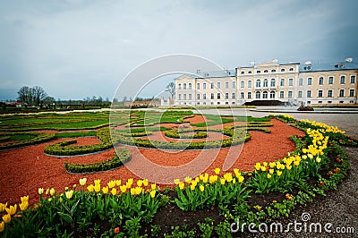 Baroque style palace with French garden