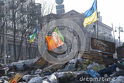 Barricades in Kiev