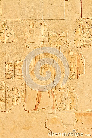 Bas-relief on wall in Egypt