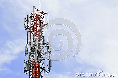 Base Station with blue sky