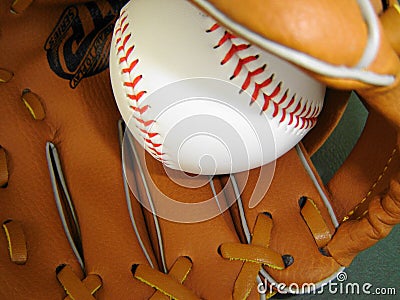 Baseball Glove and Baseball