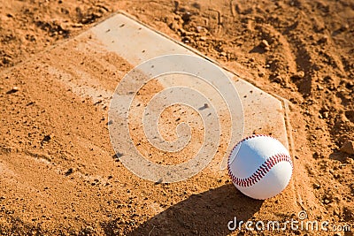 Baseball Homeplate with baseball on it