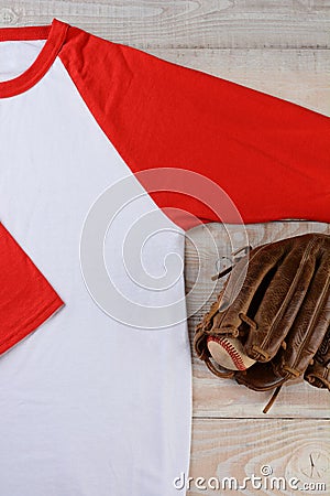 Baseball Jersey With Glove