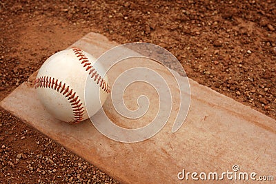 Baseball on the Pitchers Mound