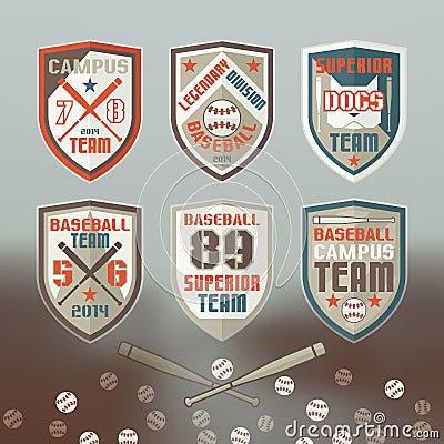 Baseball sport emblem