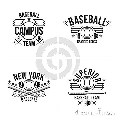 Baseball team emblems