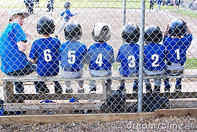 Baseball team in numerical order..