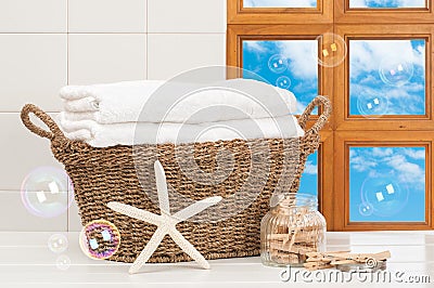 Basket Of Towels