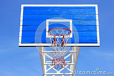 Basketball board with hoop
