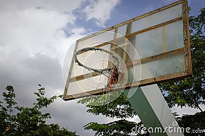 Basketball court floor