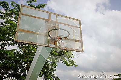 Basketball court floor