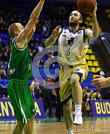 Basketball EuroCup game between Budivelnik Kyiv and Union Olimpi