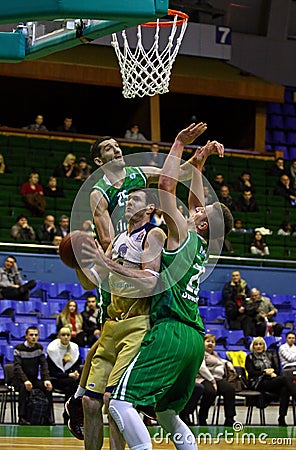 Basketball EuroCup game between Budivelnik Kyiv and Union Olimpi
